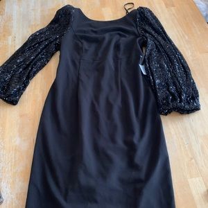 Eliza J woman’s sequin balloon-sleeve sheath dress